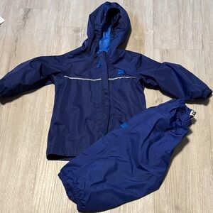 MEC Blue Kids Raincoat and Pants Set